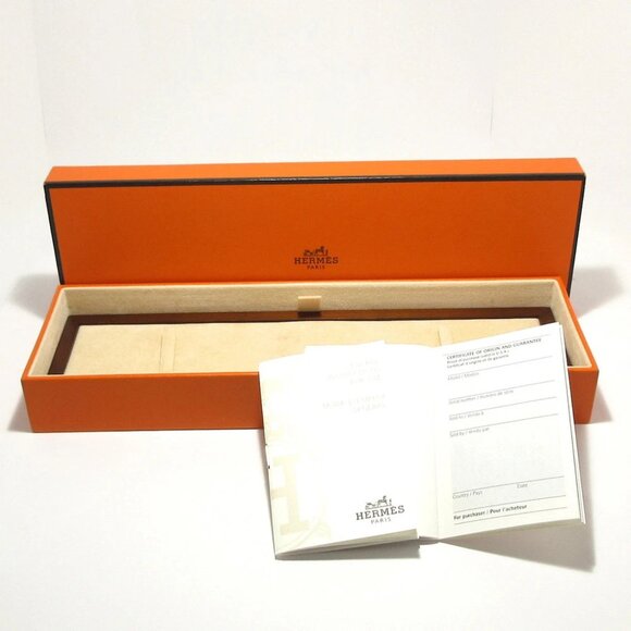 Auth HERMES Clipper Nacre CL4.230 2****** White Women's Wrist Watch - Picture 8 of 12